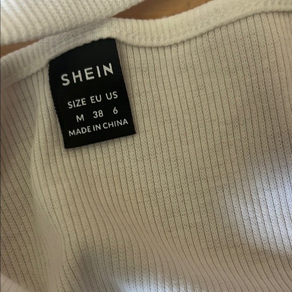 SHEIN White Ribbed Top - Picture 2 of 4